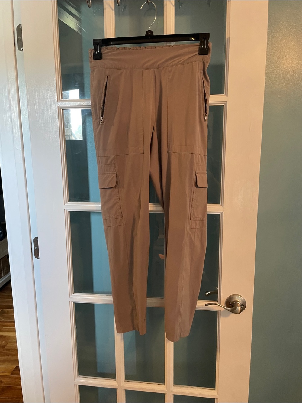 Athleta Taupe Cargo Jogger Pants